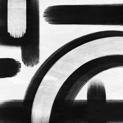 Abstract Statements 1 Black Ornate Wood Framed Art Print with Double Matting by Prime, Marcus