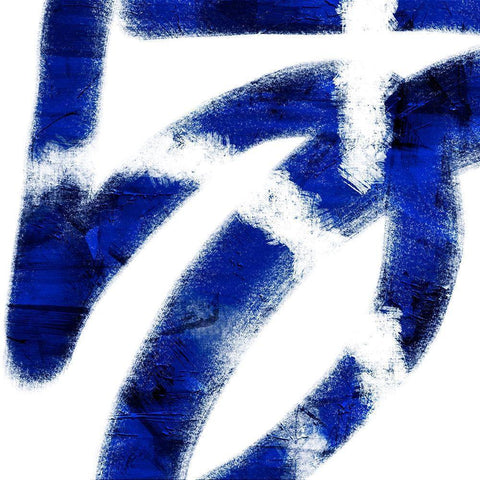 Indigo Prophecy 1 Black Modern Wood Framed Art Print by Prime, Marcus