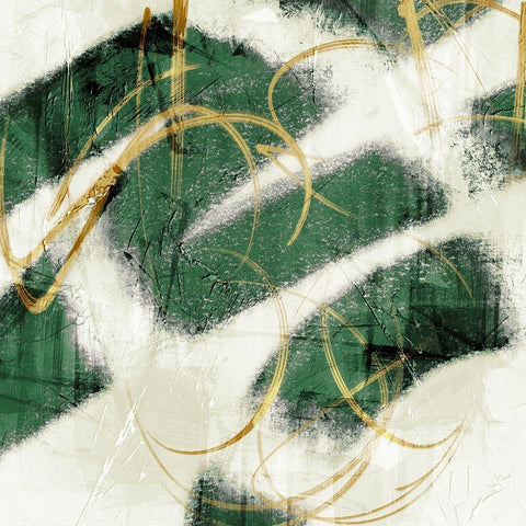 Emerald Mustard Prophecy 2 Gold Ornate Wood Framed Art Print with Double Matting by Prime, Marcus