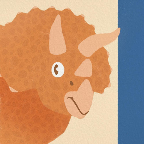 Dino Fun 2 Black Ornate Wood Framed Art Print with Double Matting by Prime, Marcus