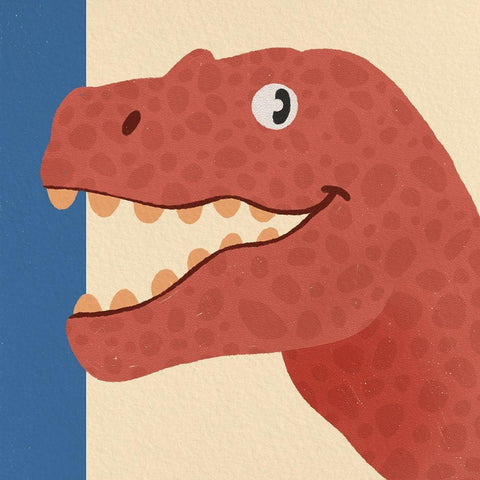 Dino Fun 3 Gold Ornate Wood Framed Art Print with Double Matting by Prime, Marcus