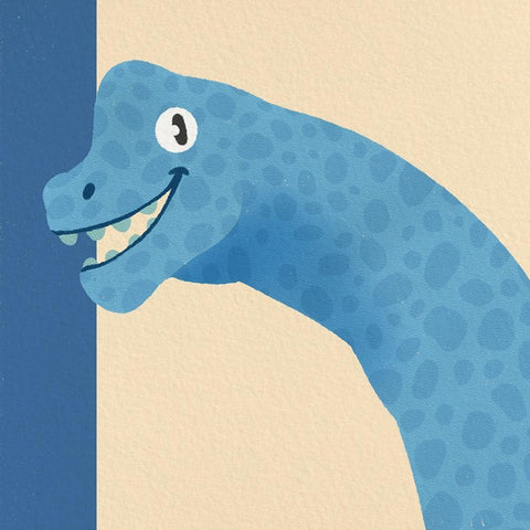 Dino Fun 4 Gold Ornate Wood Framed Art Print with Double Matting by Prime, Marcus
