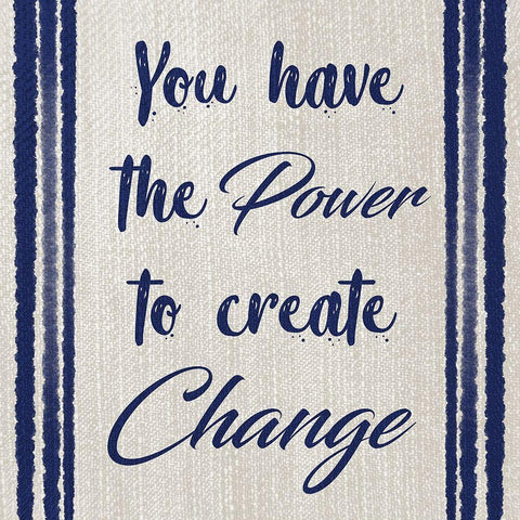 Power Of Change White Modern Wood Framed Art Print with Double Matting by Prime, Marcus