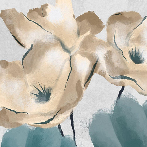 Winded Bloom 4 Black Modern Wood Framed Art Print by Prime, Marcus