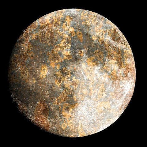 Lunar Metallics 1 Black Modern Wood Framed Art Print by Prime, Marcus