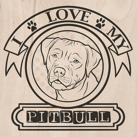 Pet Love Pattern 3 Black Modern Wood Framed Art Print by Prime, Marcus