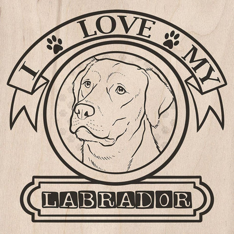 Pet Love Pattern 4 Gold Ornate Wood Framed Art Print with Double Matting by Prime, Marcus