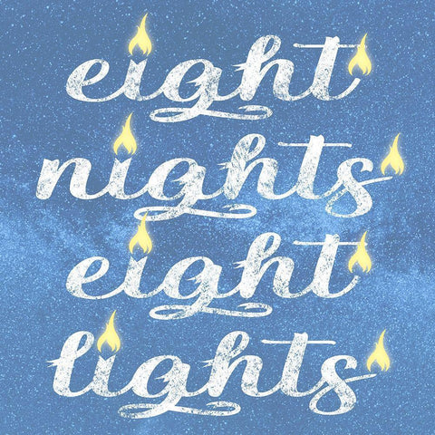 Eight Lights 2 Black Modern Wood Framed Art Print with Double Matting by Prime, Marcus