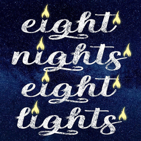 Eight Lights 1 Black Modern Wood Framed Art Print with Double Matting by Prime, Marcus