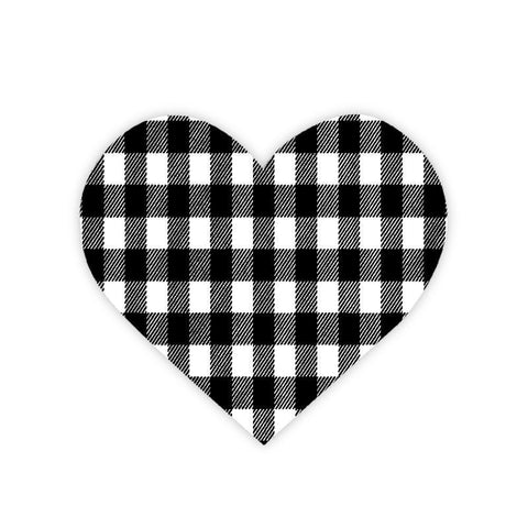 Heart Chess Squared Black Modern Wood Framed Art Print with Double Matting by Prime, Marcus