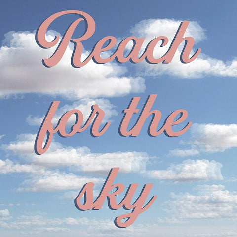 Reach For The Sky Black Modern Wood Framed Art Print by Prime, Marcus
