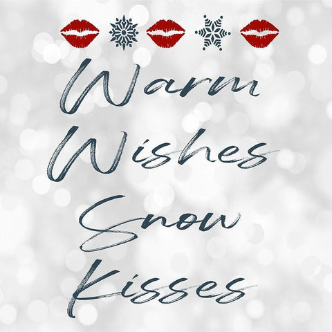 Warm Wishes White Modern Wood Framed Art Print by Prime, Marcus