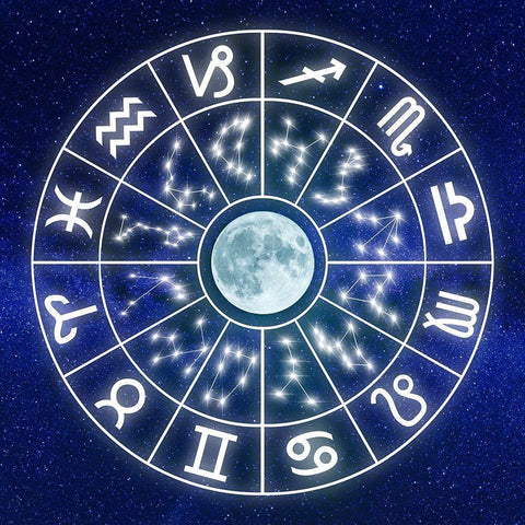 Astrology Sky 1 Black Modern Wood Framed Art Print by Prime, Marcus