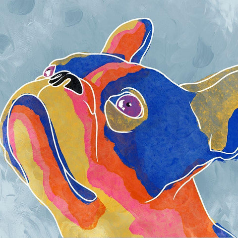 Gazing Pup 1 Black Modern Wood Framed Art Print by Prime, Marcus