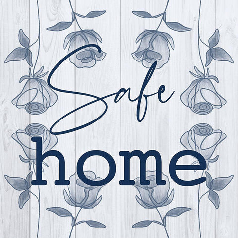 Safe Home Gold Ornate Wood Framed Art Print with Double Matting by Prime, Marcus