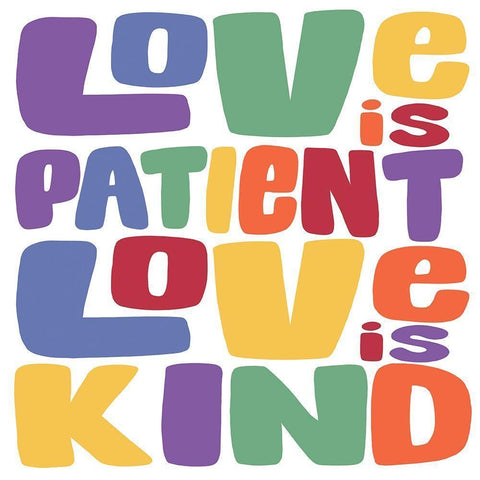 Kind Love 1 Black Modern Wood Framed Art Print with Double Matting by Prime, Marcus