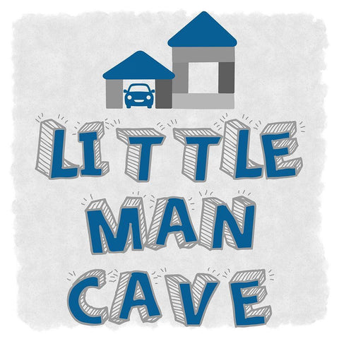 Little Car Cave Black Modern Wood Framed Art Print by Prime, Marcus