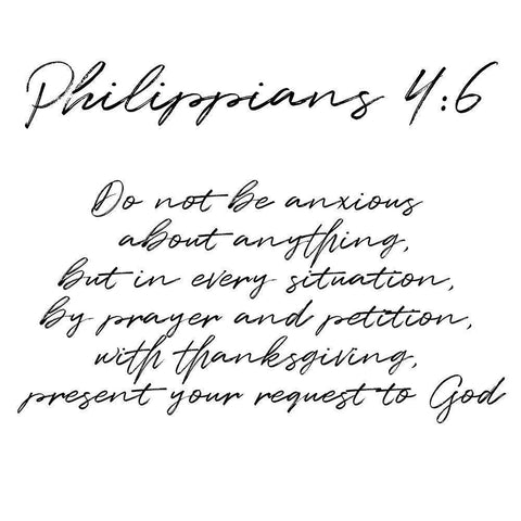 Philippians Scripts Black Modern Wood Framed Art Print with Double Matting by Prime, Marcus