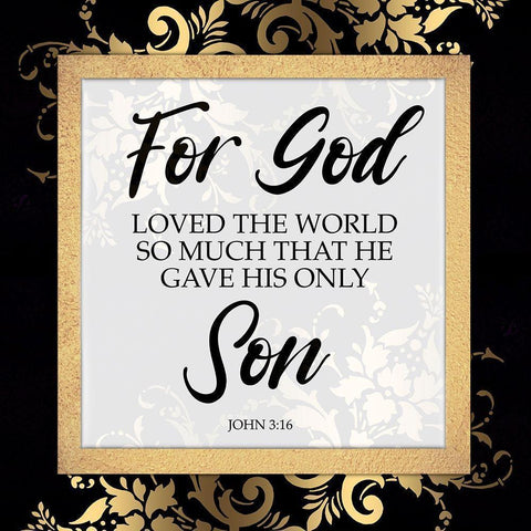 His Only Son White Modern Wood Framed Art Print by Prime, Marcus