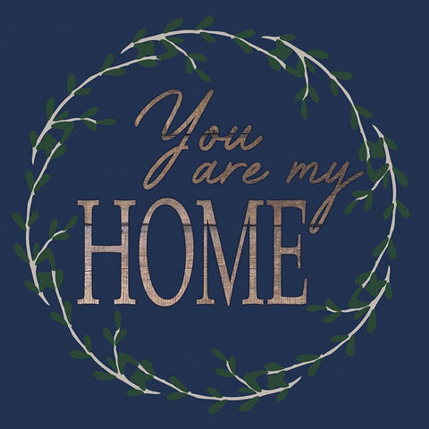 You Are Home Gold Ornate Wood Framed Art Print with Double Matting by Prime, Marcus