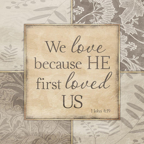 First Love White Modern Wood Framed Art Print by Prime, Marcus