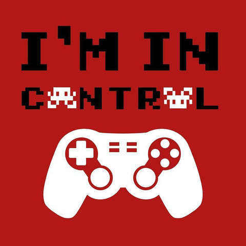 Im In Control White Modern Wood Framed Art Print with Double Matting by Prime, Marcus