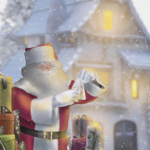 Preparing Presents Black Modern Wood Framed Art Print by Prime, Marcus