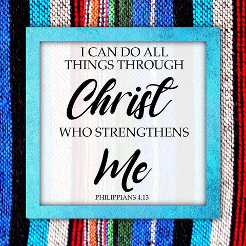 Strengthens Me Gold Ornate Wood Framed Art Print with Double Matting by Prime, Marcus