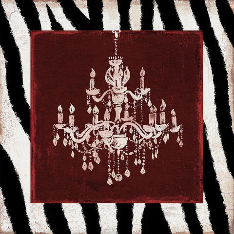 Crimson Safari Bath 2 Black Ornate Wood Framed Art Print with Double Matting by Prime, Marcus