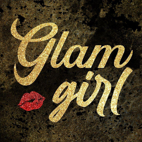 Glam Girl Black Modern Wood Framed Art Print with Double Matting by Prime, Marcus