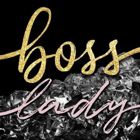 Boss Lady White Modern Wood Framed Art Print by Prime, Marcus