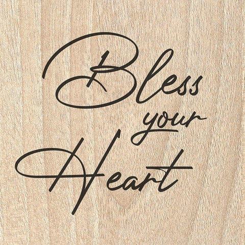Bless Your Heart Gold Ornate Wood Framed Art Print with Double Matting by Prime, Marcus