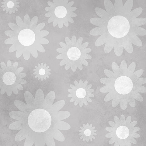 Monochromatic Floral Gold Ornate Wood Framed Art Print with Double Matting by Prime, Marcus
