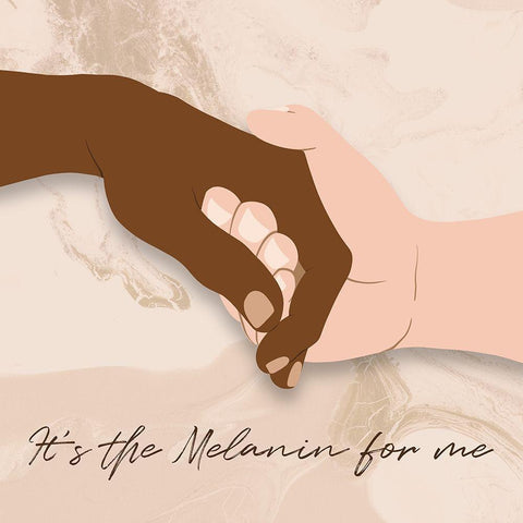 Melanin For Me Black Modern Wood Framed Art Print by Prime, Marcus