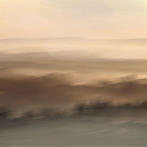 Distant Fields 1 Gold Ornate Wood Framed Art Print with Double Matting by Prime, Marcus
