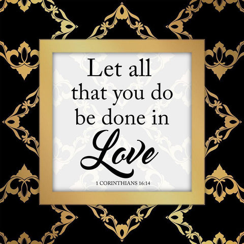 Done In Love White Modern Wood Framed Art Print with Double Matting by Prime, Marcus