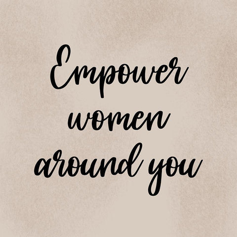 Empower Women White Modern Wood Framed Art Print by Prime, Marcus