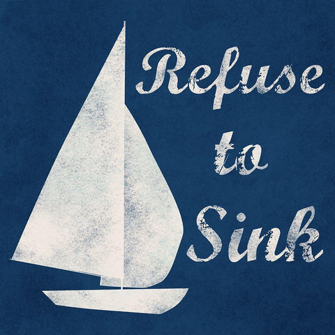 Refuse To Sink Black Modern Wood Framed Art Print by Prime, Marcus