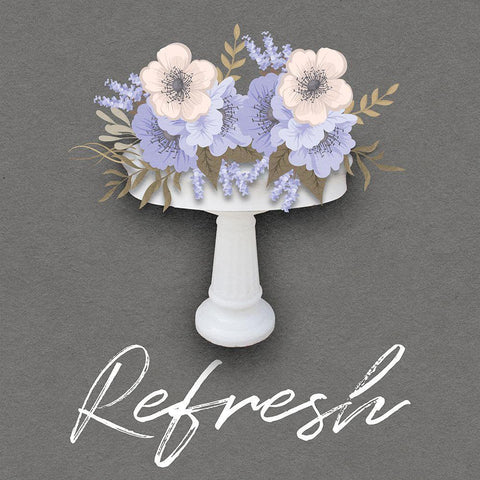 Unwind Floral Sink 2 Black Ornate Wood Framed Art Print with Double Matting by Prime, Marcus