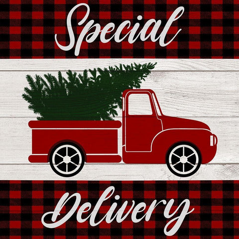 Special Delivery Black Ornate Wood Framed Art Print with Double Matting by Prime, Marcus