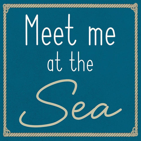 Sea Meet Black Modern Wood Framed Art Print with Double Matting by Prime, Marcus