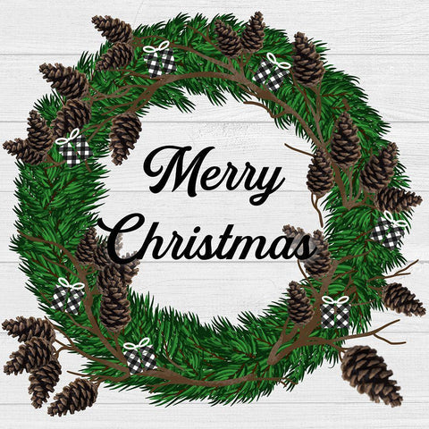 Christmas Birds Black Ornate Wood Framed Art Print with Double Matting by Prime, Marcus