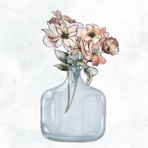 Blossom Cluster 2 Black Modern Wood Framed Art Print with Double Matting by Prime, Marcus