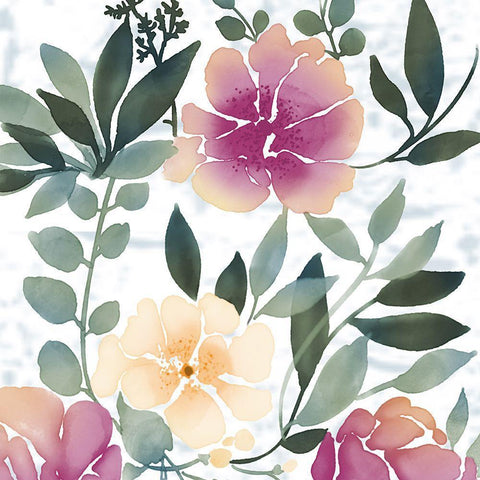 Mid Day Bloom 1 White Modern Wood Framed Art Print with Double Matting by Prime, Marcus