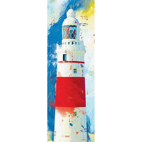 Beacon 1 Black Modern Wood Framed Art Print with Double Matting by Miller, Savannah