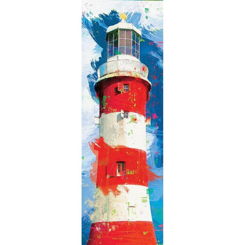 Beacon 2 White Modern Wood Framed Art Print by Miller, Savannah