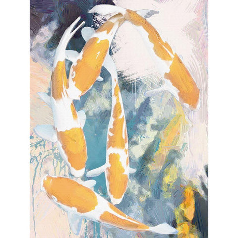 Playing Coy 2 White Modern Wood Framed Art Print by Miller, Savannah