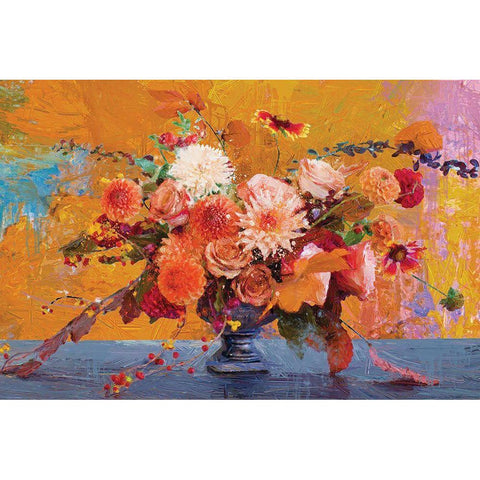 Fall Fireworks 2 Black Modern Wood Framed Art Print with Double Matting by Miller, Savannah