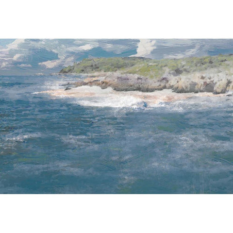 The Cape 2 Black Modern Wood Framed Art Print by Miller, Savannah