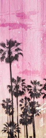 Palm Peach Group Two Black Ornate Wood Framed Art Print with Double Matting by Villa, Milli